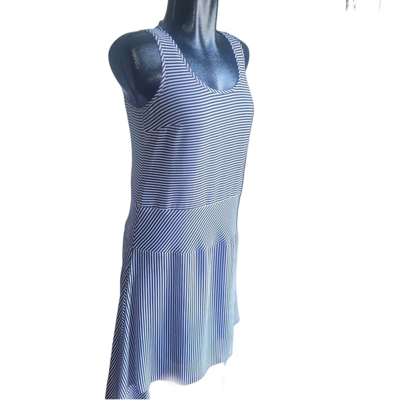 Michael Kors Black and White Striped Sleeveless  Dress 6 - Picture 3 of 7